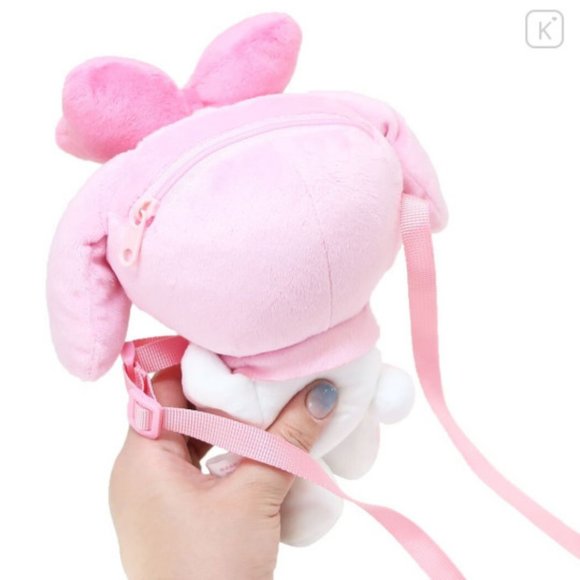 SALE !!Sanrio Bunny  My Melody Soft Plush Shoulder/Crossbody Small Coin Pochette - Picture 3 of 7
